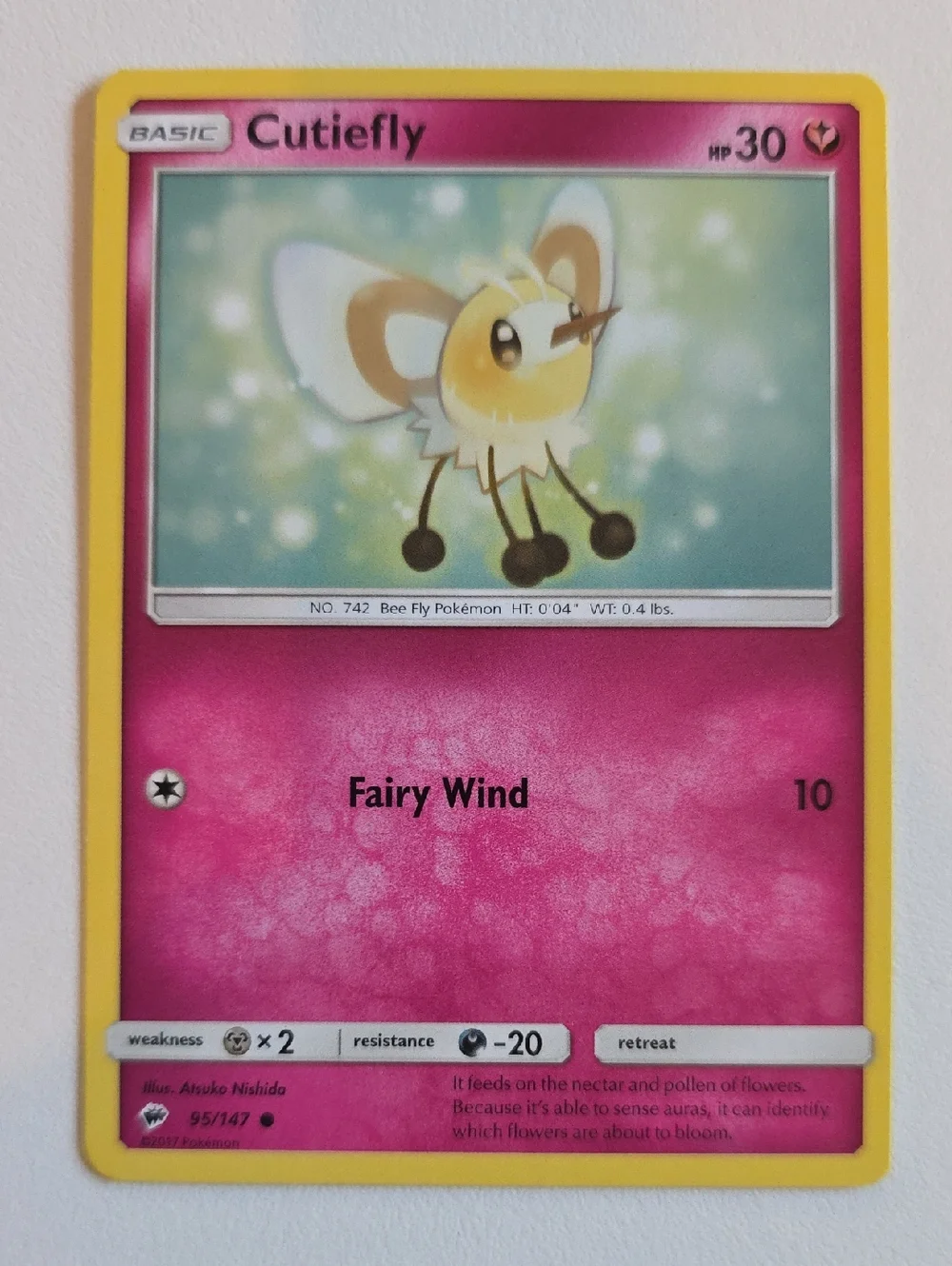 Pokemon Cutiefly, Ribombee, And Lillie's Ribombee Trading Cards